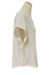 Oh My Gauze Grace Cotton Gauze Top in Bone