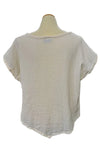 Oh My Gauze Grace Cotton Gauze Top in Bone
