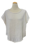 Oh My Gauze Grace Cotton Gauze Top in Bone