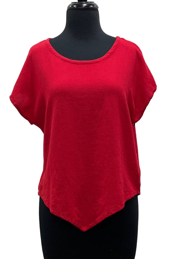 Oh My Gauze Grace Top in Crimson