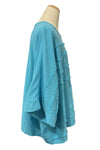 Oh My Gauze Horizon Cotton Gauze Blouse in Glacier