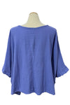 Oh My Gauze Horizon Cotton Gauze Blouse in Lily