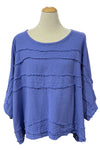 Oh My Gauze Horizon Cotton Gauze Blouse in Lily