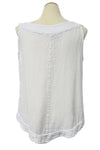 Oh My Gauze Julia Cotton Gauze Top in Snow