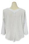 Oh My Gauze Lynn Cotton Gauze Top in Snow