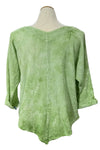 Oh My Gauze Lynn Cotton Gauze Top in Washed Kiwi