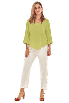  Oh My Gauze Lynn Top in Lime Style T242