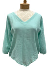 Oh My Gauze Lynn Top in Seafoam