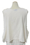 Oh My Gauze May Cotton Gauze Vest in Bone
