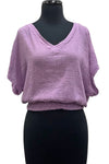 Oh My Gauze Romane Top in Orchid