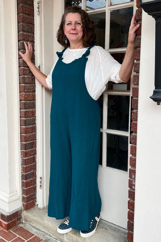 Oh My Gauze! Sabina Overalls 606 in Pine