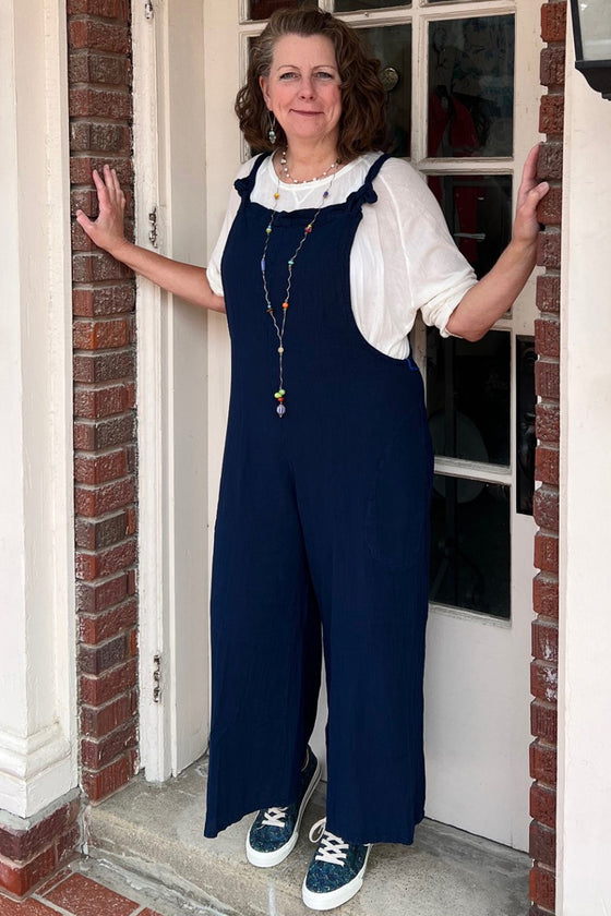 Oh My Gauze! Sabina Overalls 606 in Sapphire