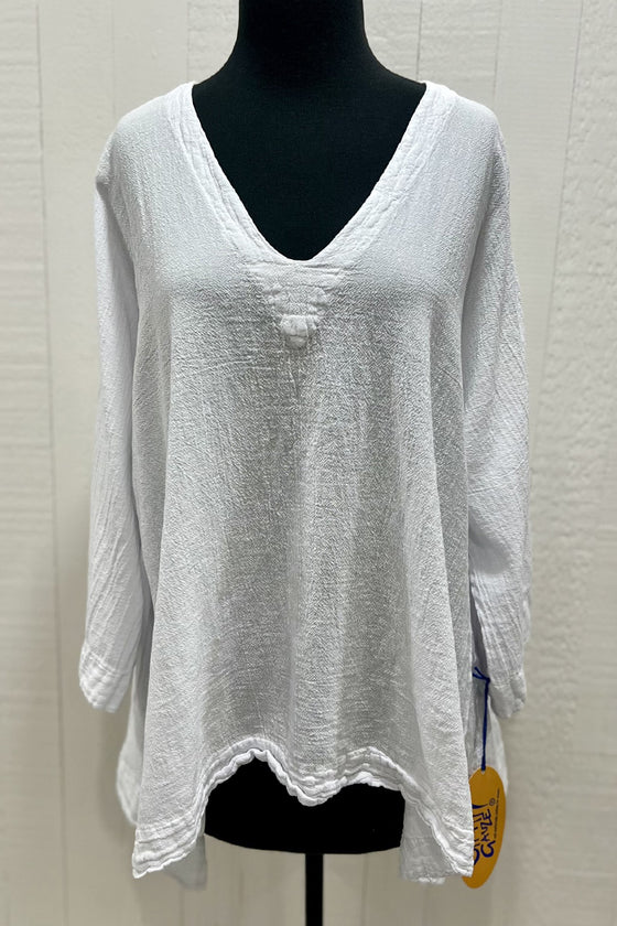 Oh My Gauze Tango Top in Snow Style 608