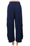 Oh My Gauze Ziggy Cotton Gauze Pants in Sapphire