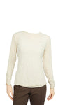Olivia By Habitat Clothes Crinkle Mesh Ruched Layering Tee in Cloud