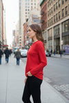 Olivia By Habitat Clothes Essential Knits Layering Crew Neck Tee in Roma
