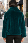 Olivia By Habitat Clothes Faux Fur Showstopper Jacket in Spruce
