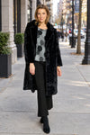 Olivia By Habitat Clothes Faux Fur Starstruck Car Coat in Black