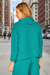 Olivia By Habitat Clothes Feather Lux Knit Crossroads Cowl in Teal