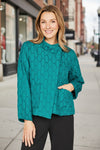 Olivia By Habitat Clothes Nexus Quilt Angled Jacket in Teal