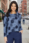 Olivia By Habitat Clothes Spotlight Knit Cowl Pullover in Navy