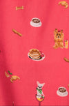 P.J Salvage Dogs Who Brunch 3-Piece Flannel PJ Set in Darl Coral