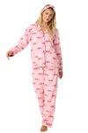 P.J Salvage Hello Beautiful Ribbons & Bows Cozy Flannel PJ Set with Headband