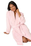 P.J Salvage Luxe Plush Robe in Ballet Pink