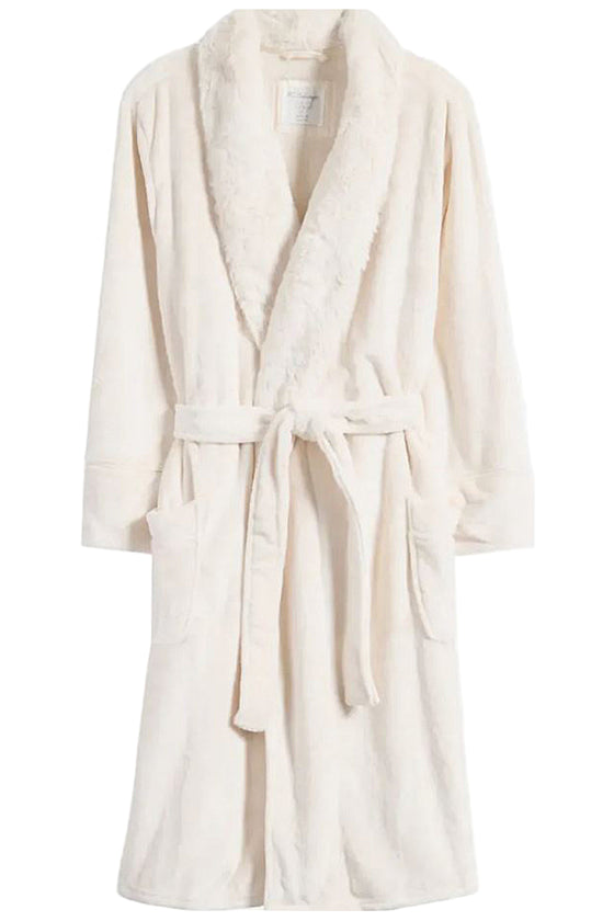 P.J Salvage Luxe Plush Robe in Natural