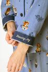 P.J Salvage Teacup Pups 3-Piece Flannel PJ Set in Denim
