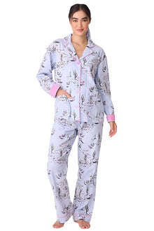  P.J Salvage Wild Heart Western Cozy Flannel PJ Set with Headband