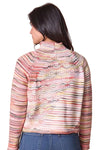 Habitat Clothes to Live in Highland Hues Mixed Stitched Pullover in Wineberry