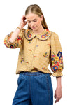 products › ivy-jane-check-garden-top-in-gold