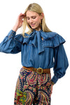 Ivy Jane Denim Bow Top 630408