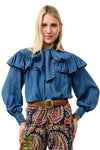 Ivy Jane Denim Bow Top 630408
