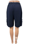 Oh My Gauze Bermuda Shorts in Sapphire