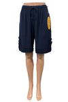 Oh My Gauze Bermuda Shorts in Sapphire