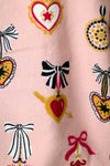 P.J Salvage Love Lockets 3-Piece Flannel PJ Set in Iced Rose