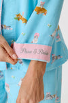 P.J Salvage Pampered Cat 3-Piece Flannel PJ Set in Blue Elixir