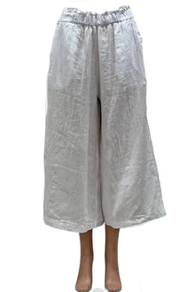  Pure Match By Match Point Petite High Elastic Gaucho Pants in White Style PLP2111
