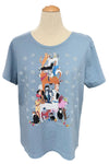 Sabaku Artwear Civil Discourse Short Sleeve Tee in Faded Denim
