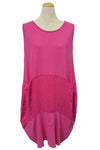 Saga Cotton/Linen Sleeveless Dress in Fuchsia 1989