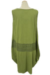Saga Cotton/Linen Sleeveless Dress in Kiwi 1989