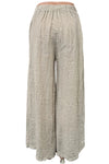 Saga Linen Front Pocket Shirred Pants in Sand 31322