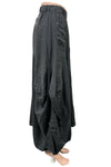 Saga Linen Linen 2 Pocket Maxi Skirt in Charcoal AU3197