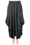 Saga Linen Linen 2 Pocket Maxi Skirt in Charcoal AU3197