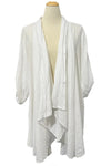 Saga Linen Midi Duster in White Style AU2014