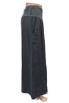 Saga Linen Pants with Slide Pockets in Charcoal GN7805