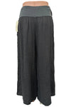 Saga Linen Pants with Slide Pockets in Charcoal GN7805