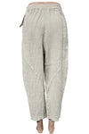 Saga Linen Petite Criss Cross Lines Pants in Sand Style 5328P